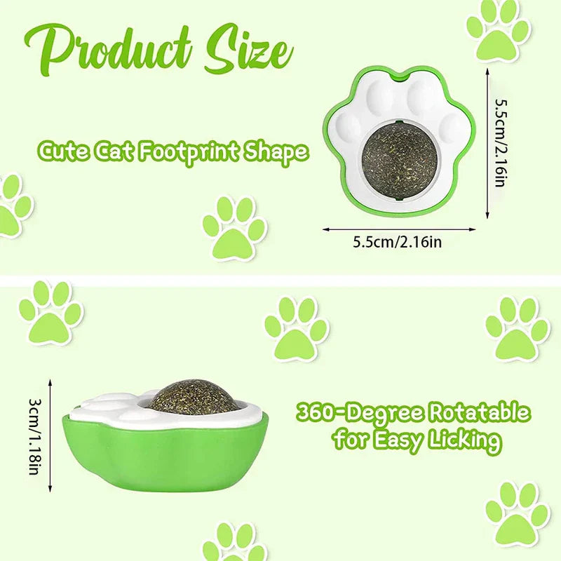 Cat Claw Catnip Ball Toy Wall Mount