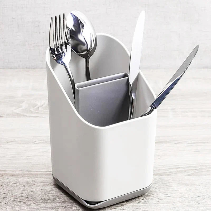 Chopstick Utensil Holder Drainer Caddy Basket