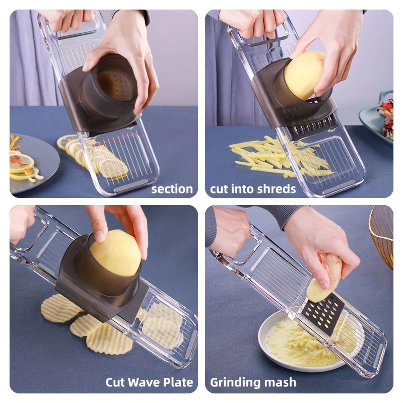 Clear Acrylic Mandoline Slicer Vegetable Cutter