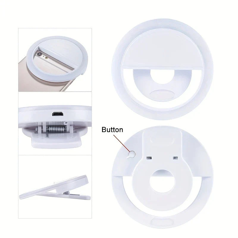 Clip-On Selfie Ring Light for Phone