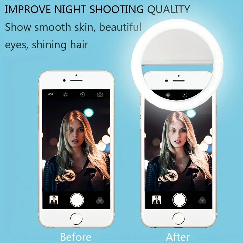 Clip-On Selfie Ring Light for Phone
