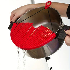 Clip-On Silicone Pot Strainer Colander