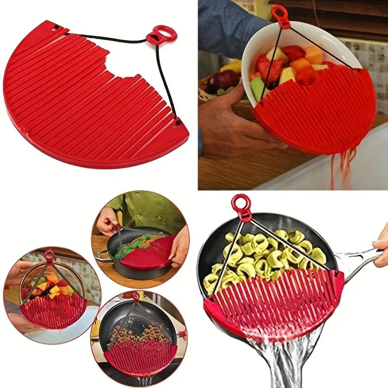 Clip-On Silicone Pot Strainer Colander