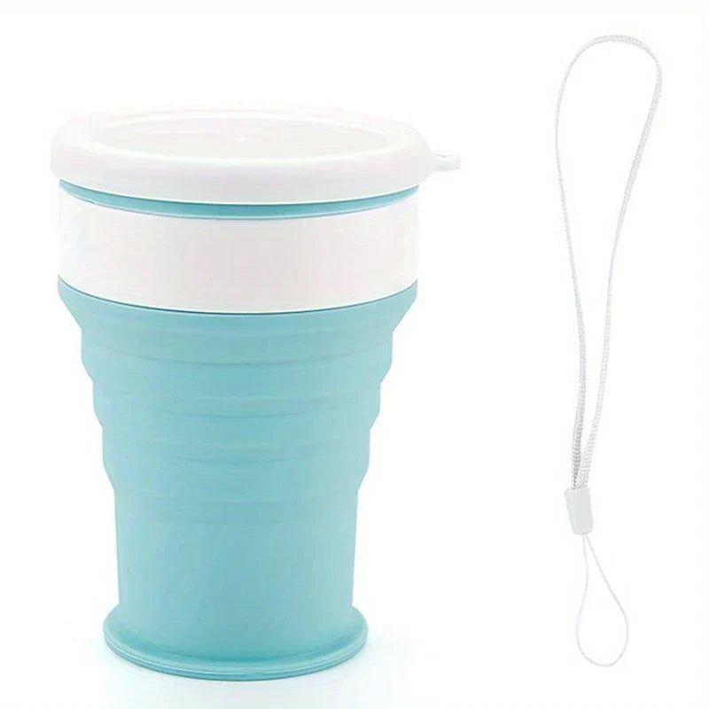 Collapsible Silicone Travel Cup with Lid