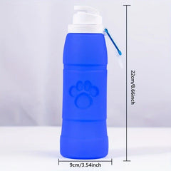 Collapsible Silicone Water Bottle Leakproof Travel