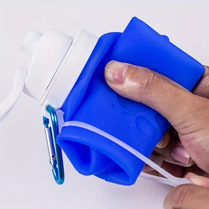 Collapsible Silicone Water Bottle Leakproof Travel