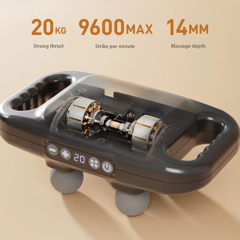 Compact 4-Attachment Muscle Massage Gun