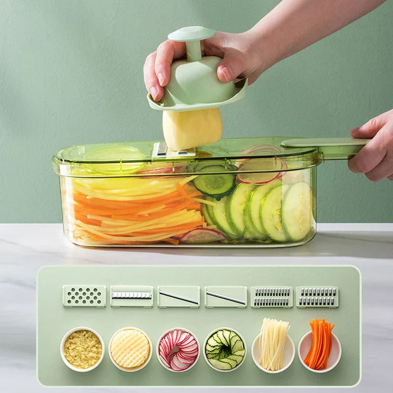 Crystal Glass Vegetable Chopper Slicer