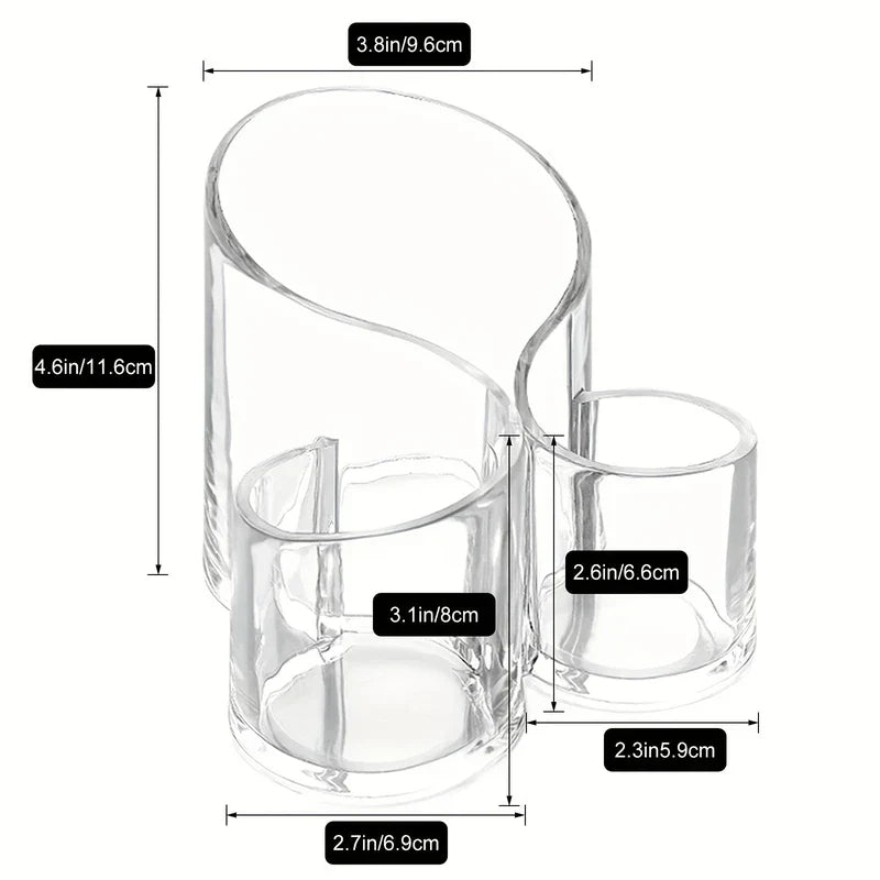 Curved Tiered Makeup Organizer Stand