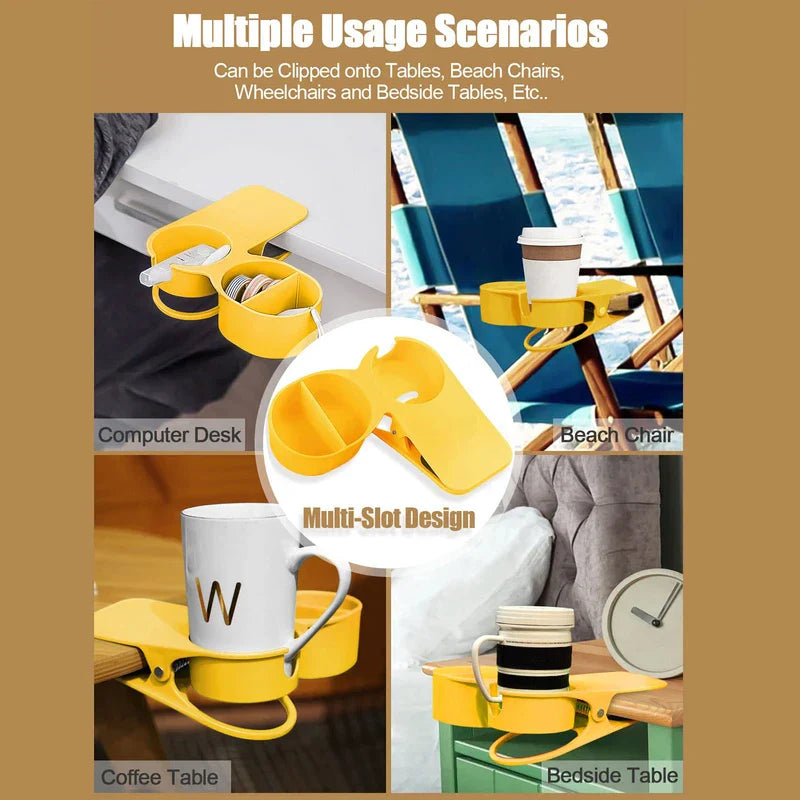 Desktop Clip-On Cup Holder