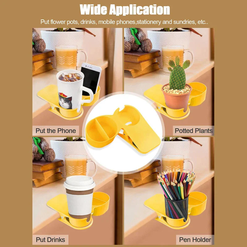Desktop Clip-On Cup Holder