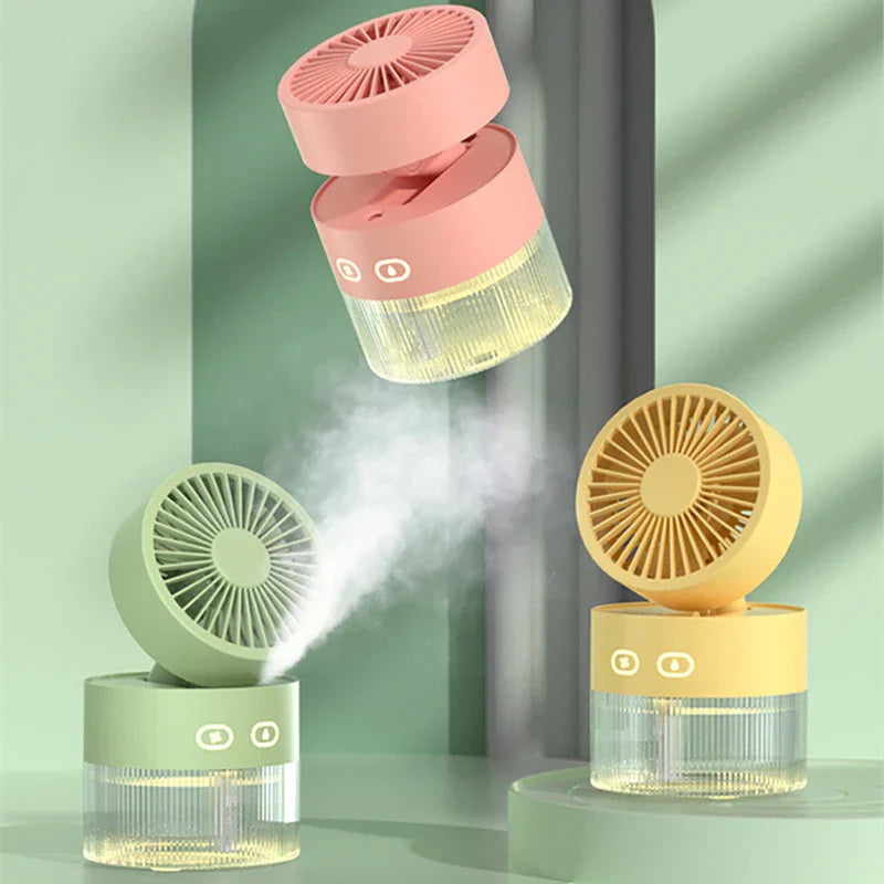 Desktop Misting Fan Humidifier Usb Portable