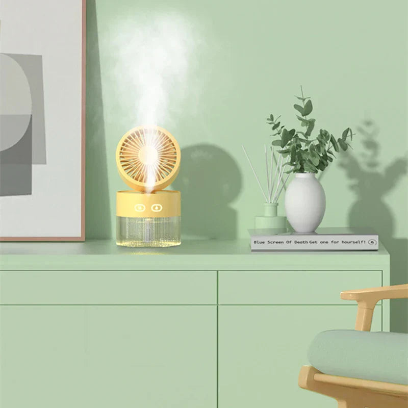 Desktop Misting Fan Humidifier Usb Portable