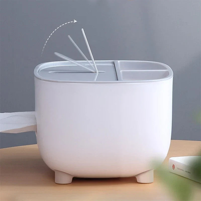 Desktop Organizer Shelf With Tissue Box Holder
