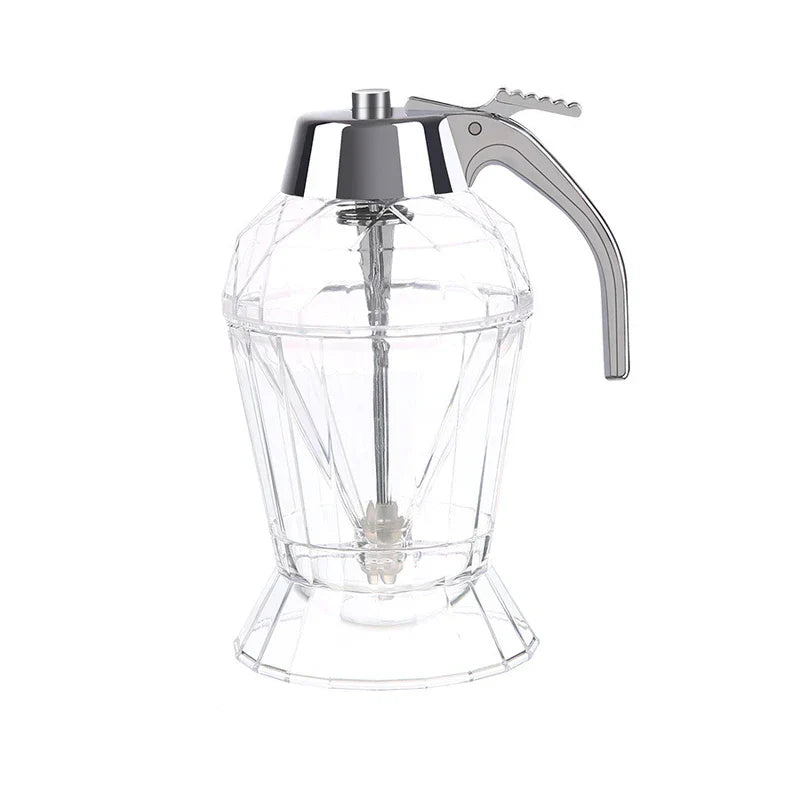 Diamond Style Glass Honey Jar Dispenser