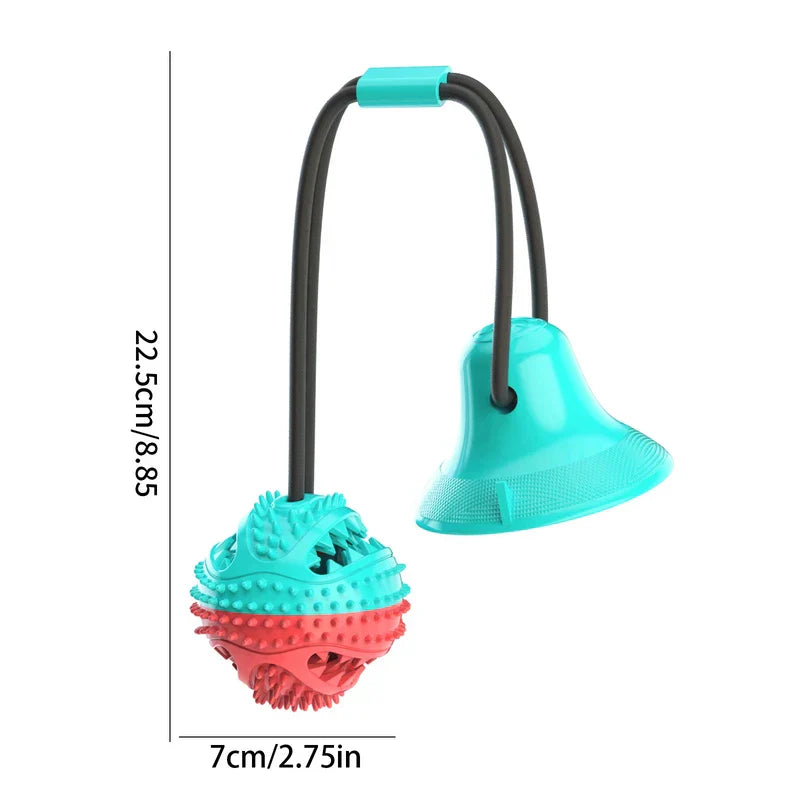 Dog Toy Chew Squeaky Interactive Puzzle Ball