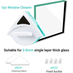 Double-Sided Magnetic Window Cleaner (3-8mm Glass)