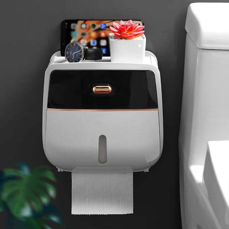 Double Layer Tissue Box Holder Organizer