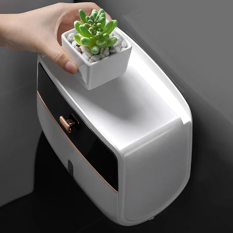 Double Layer Tissue Box Holder Organizer