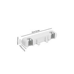Double Mop Broom Holder With Hook