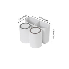 Double Toothbrush Mouthwash Cup Holder Set