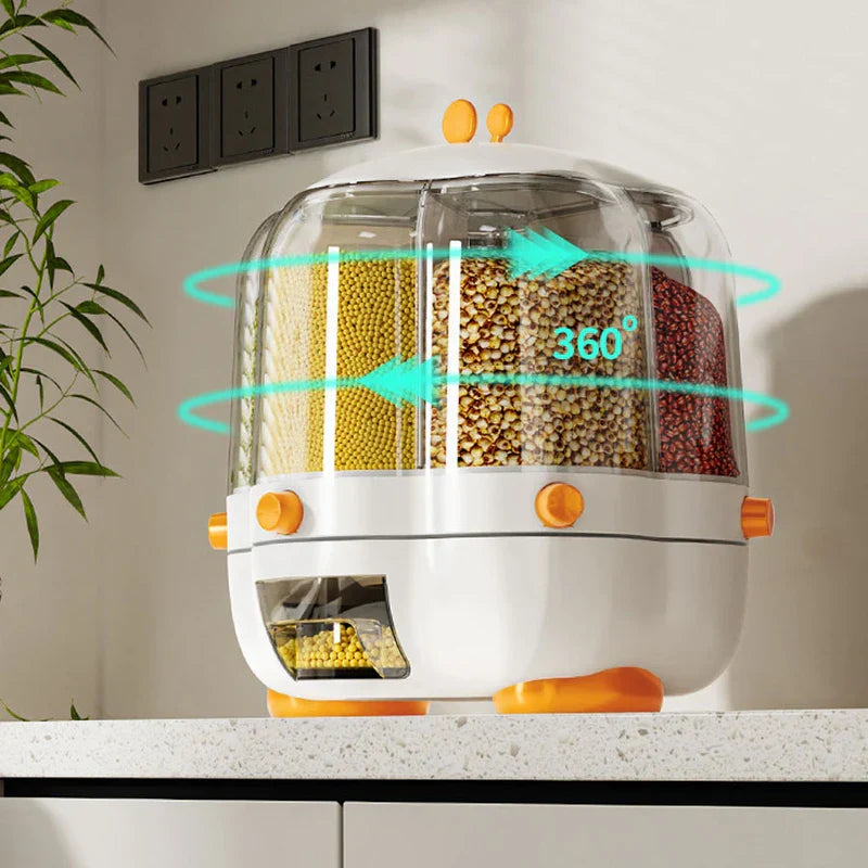 Dry Food Grain Storage Container Dispenser