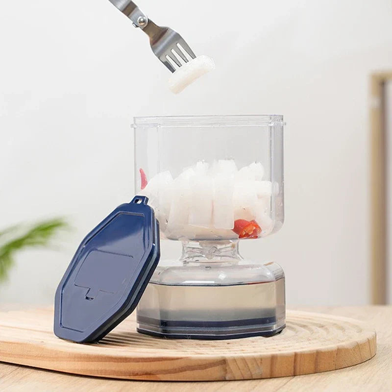 Dry Wet Separation Pickle Jar Container Strainer