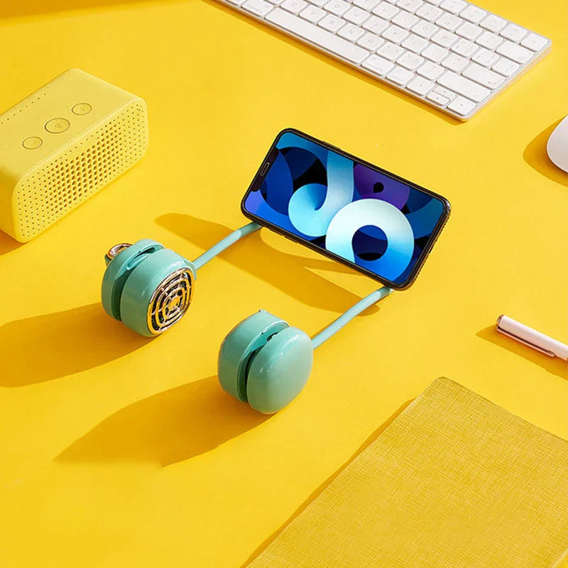 Dual Wing Wearable Neck Fan Usb Cooler
