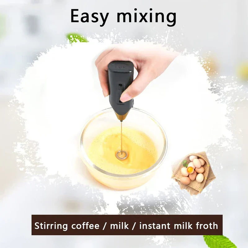 Electric Coffee Stirrer Mixer Drink Frother Whisk