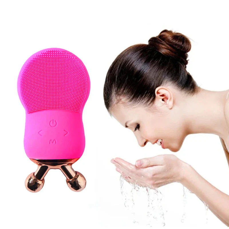 Electric Facial Cleansing Brush Massager Sonic
