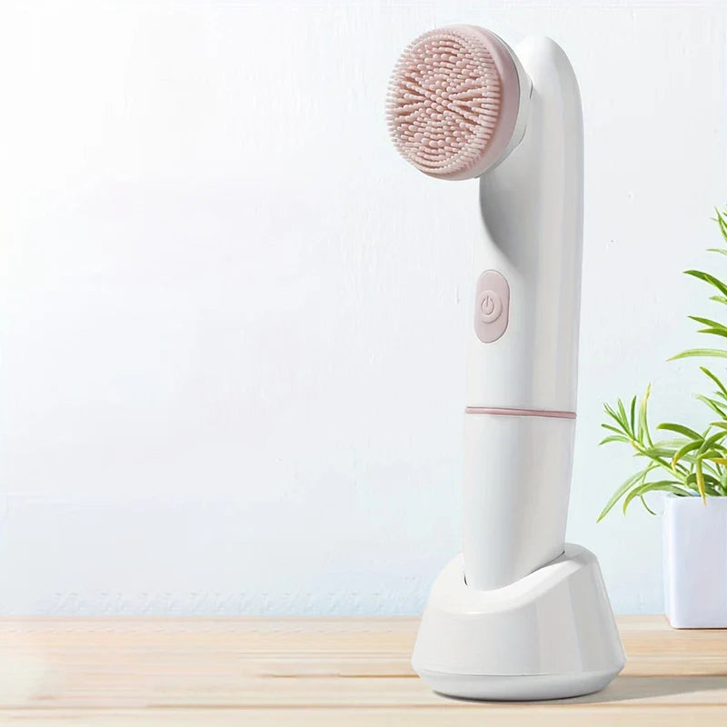 Electric Silicone Facial Cleanser Brush Battery Op