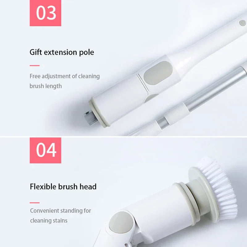Electric Spin Scrubber Cleaning Brush 7.4V 2600Mah