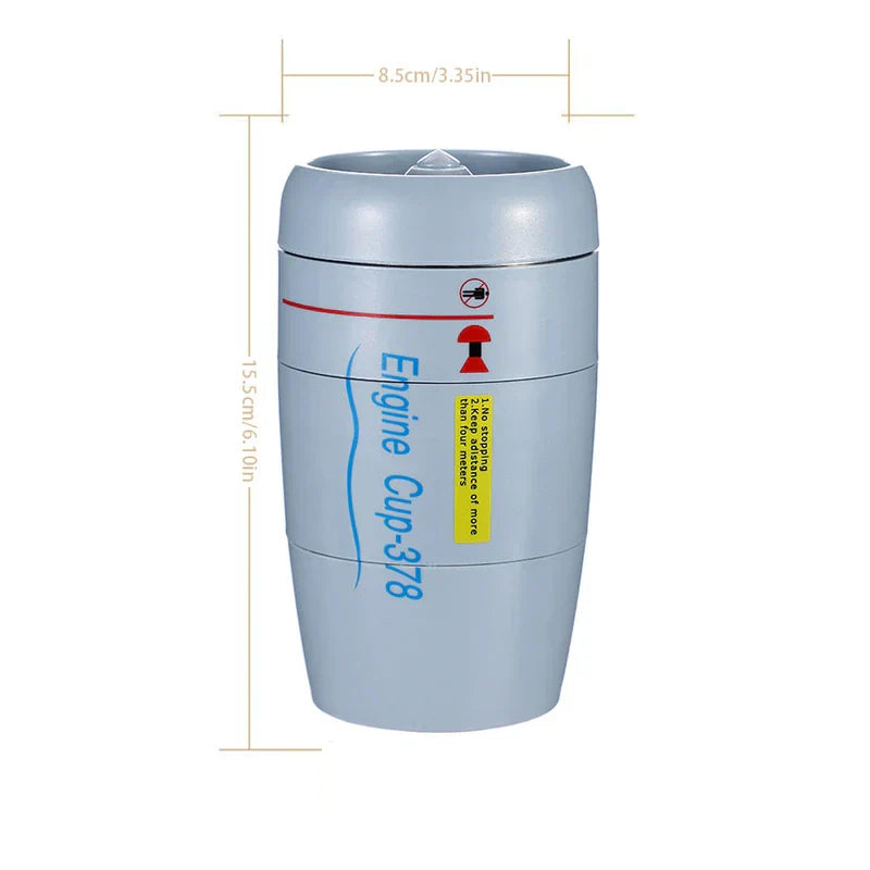 Engine Shape Anti-Tip Suction Tumbler Mug