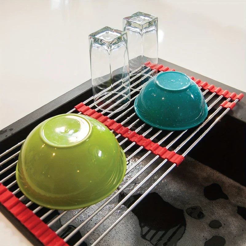 Extendable Over The Sink Dish Drying Rack
