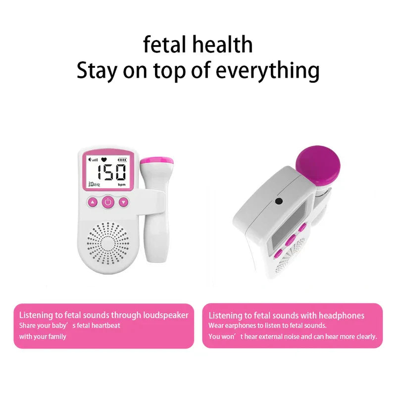 Fetal Doppler Baby Heartbeat Monitor