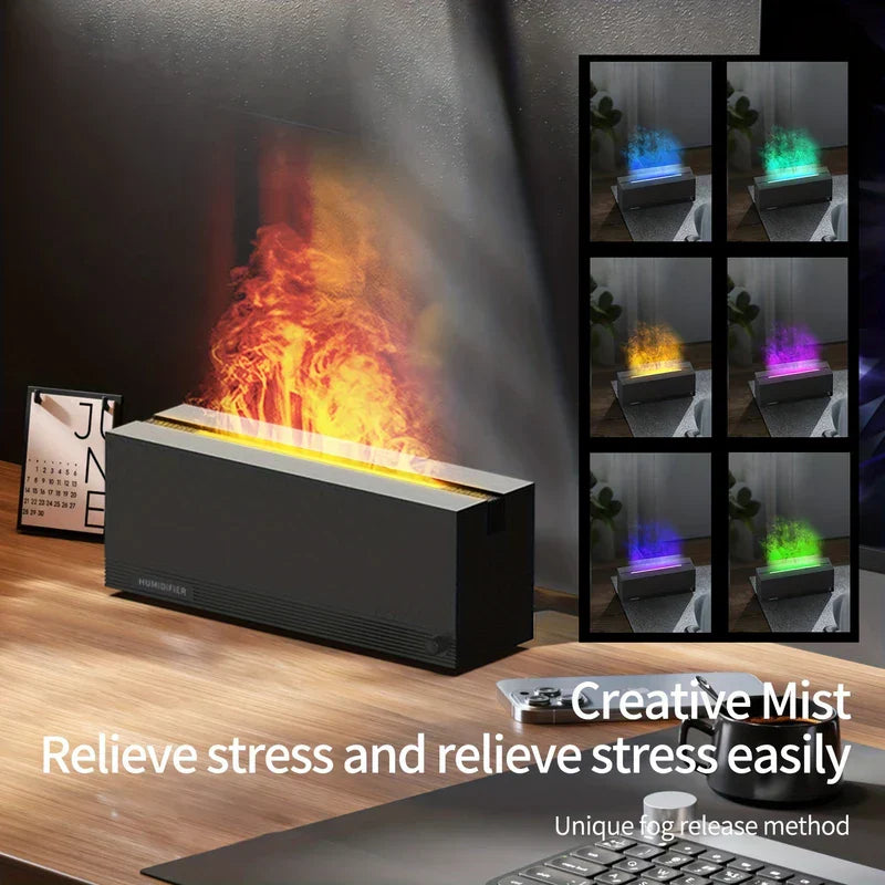 Flame Effect Essential Oil Diffuser Humidifier