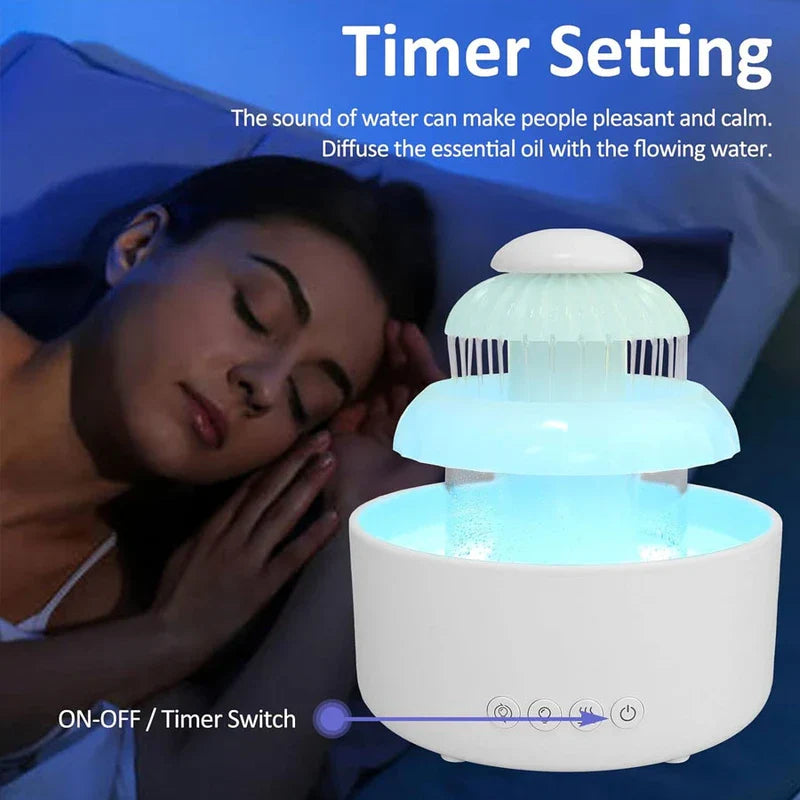 Flowing Water Mist Humidifier Diffuser Fountain