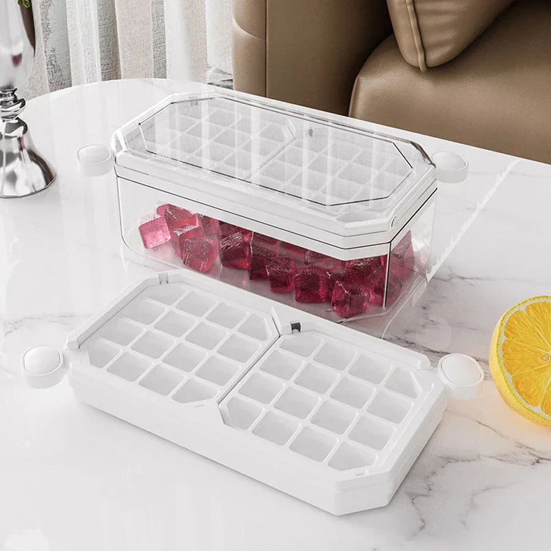 Foldable Collapsible Ice Cube Tray Box