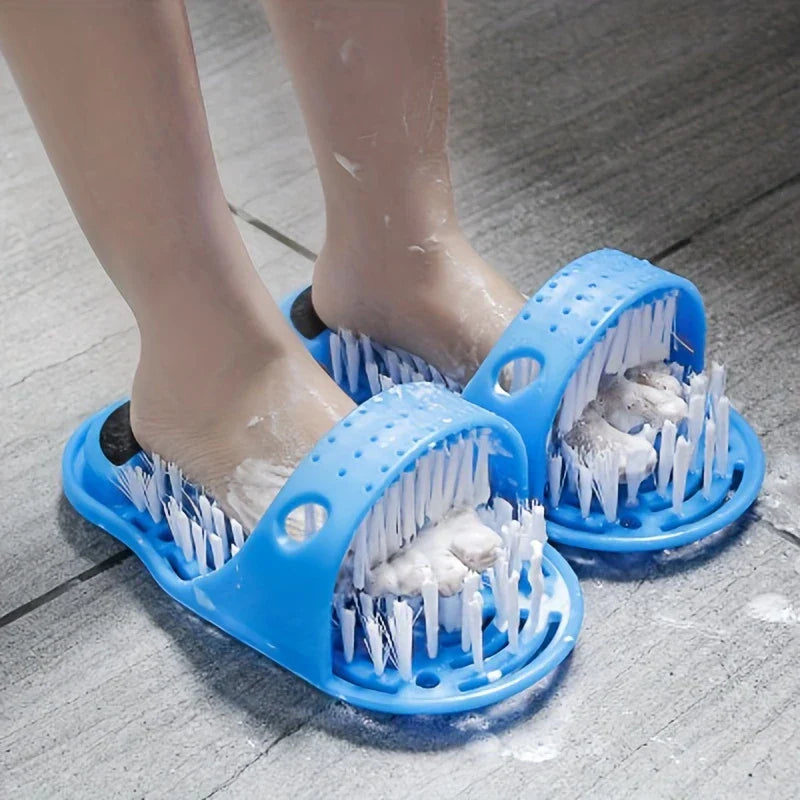 Foot Scrubber Shower Slipper