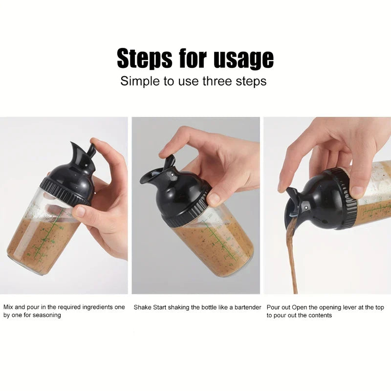 Graduated Squeeze Condiment Bottles Set
