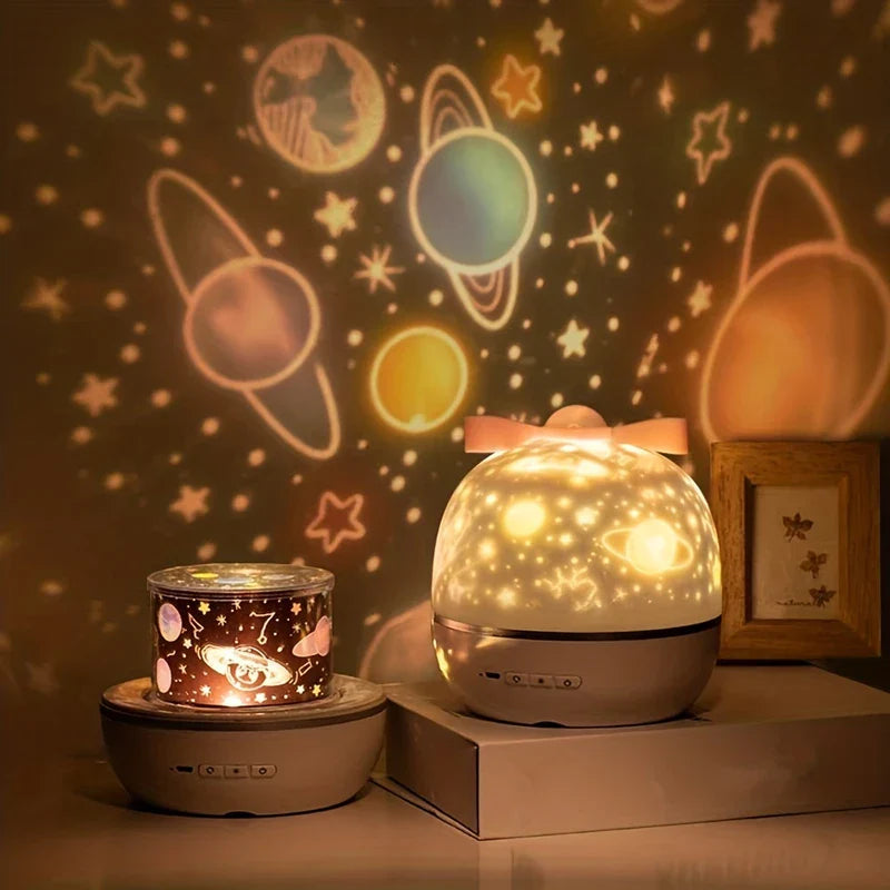 HD Galaxy Star Projector Night Light