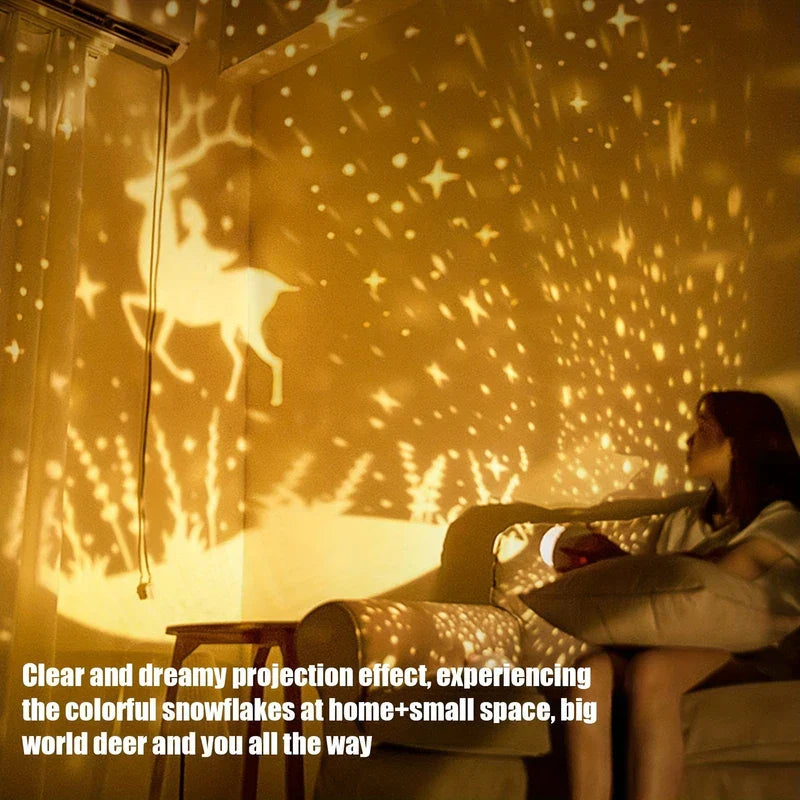 HD Galaxy Star Projector Night Light