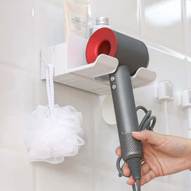 Hair Dryer Holder Stand With Organizer