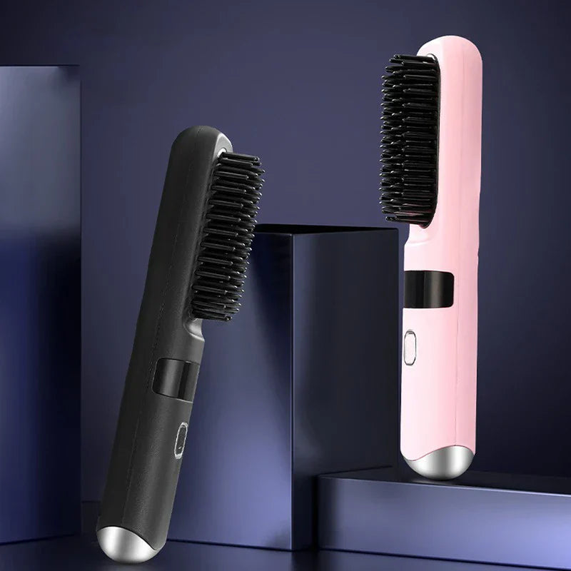 Hair Straightener Brush Comb