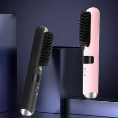 Hair Straightener Brush Comb