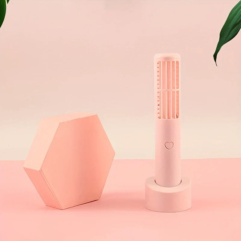 Handheld Bladeless Mini Fan USB Rechargeable