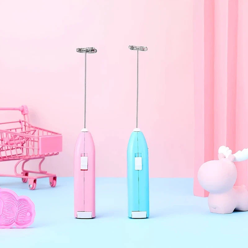 Handheld Electric Milk Frother Whisk Drink Mixer