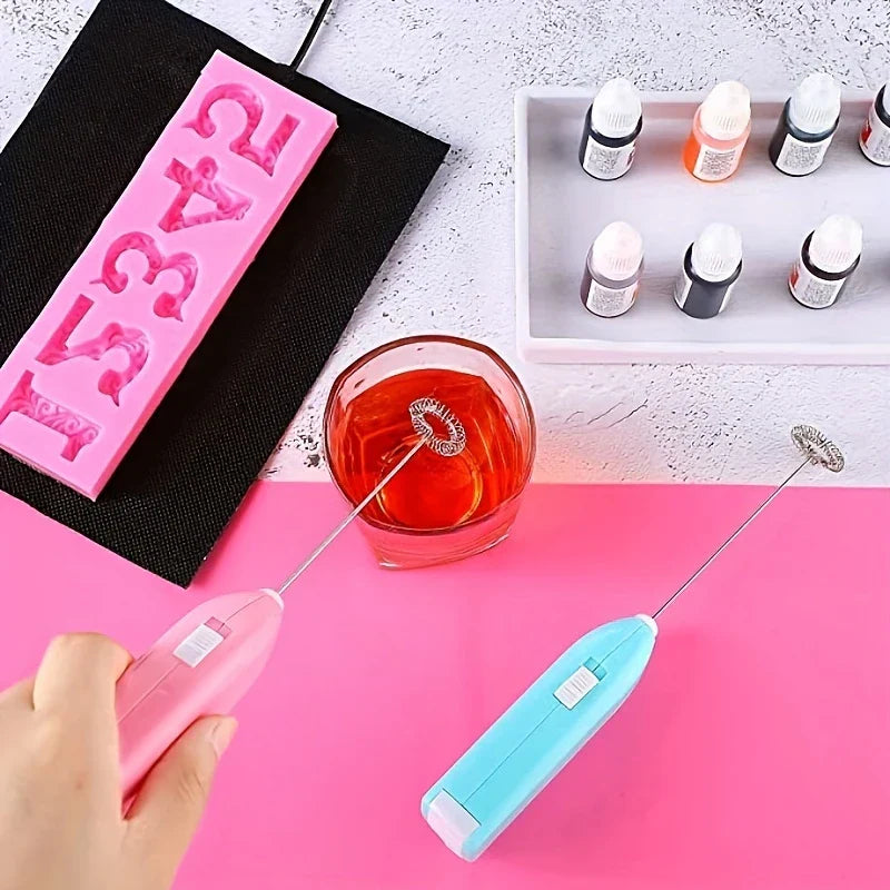 Handheld Electric Milk Frother Whisk Drink Mixer