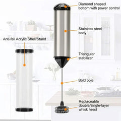Handheld Electric Milk Frother Whisk Foam Maker