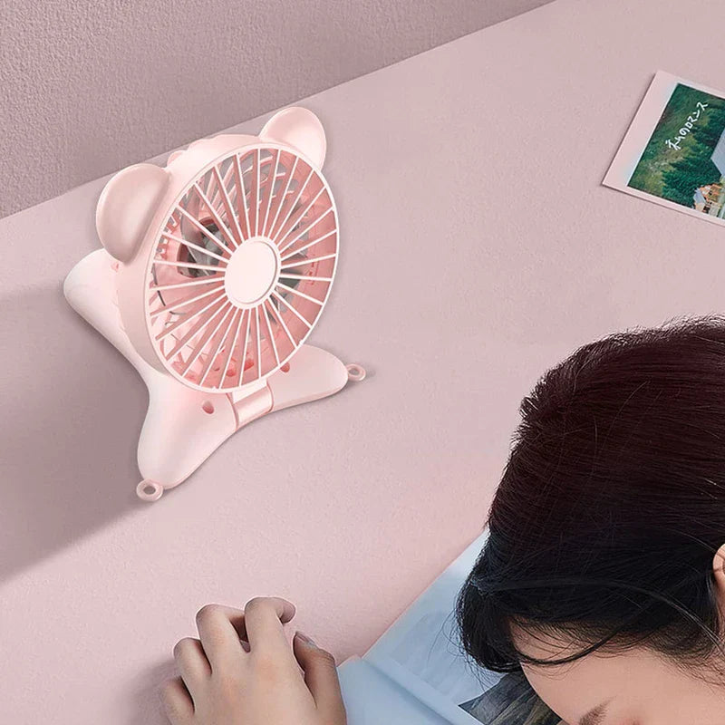 Handheld Foldable Neck Hanging Fan Usb